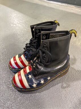 Vintage American Flag Doc Martens *Made in England*